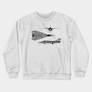 F-111 Aardvark Tri-view Crewneck Sweatshirt